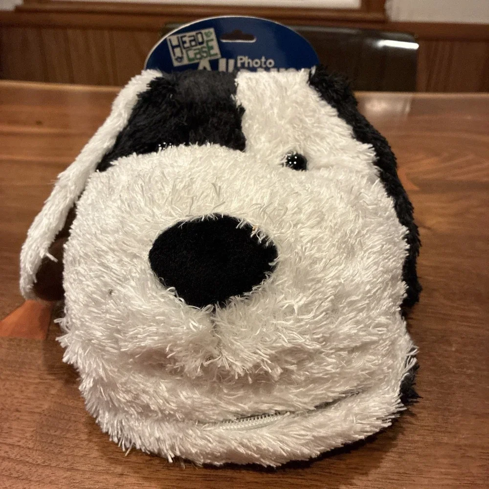 Vintage HeadCase Dog Plush Slip-in Photo Album Holds 60 4x6 Photos